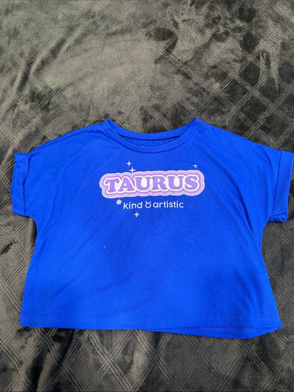 Bright Blue 'Taurus' Short Sleeve Kids Tee - Kind & Artistic